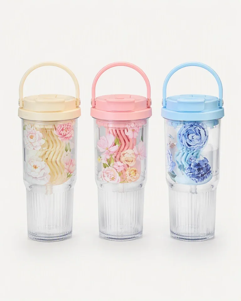 Plastic Coffee Tumbler · LH-24-89