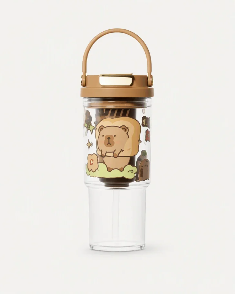 Plastic Coffee Tumbler · LH-24-91
