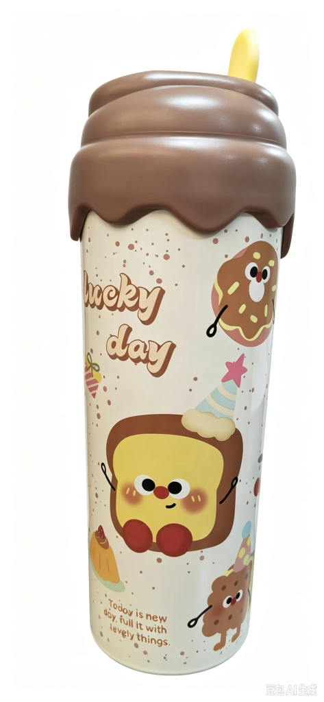 Brown Cartoon Insulated Tumbler · LH-64-20